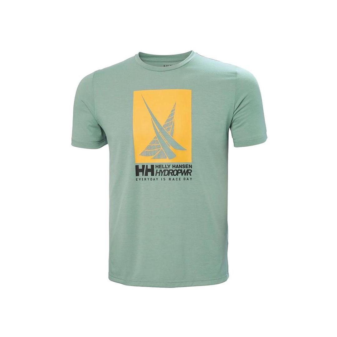 Helly Hansen Camiseta Hombre Race Sailling Verde