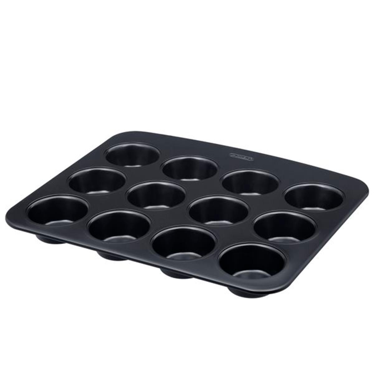 PYREX® GLIDE Bandeja Magdalenas Horno Acero 21X23CM Negro Brillo Antiadherente