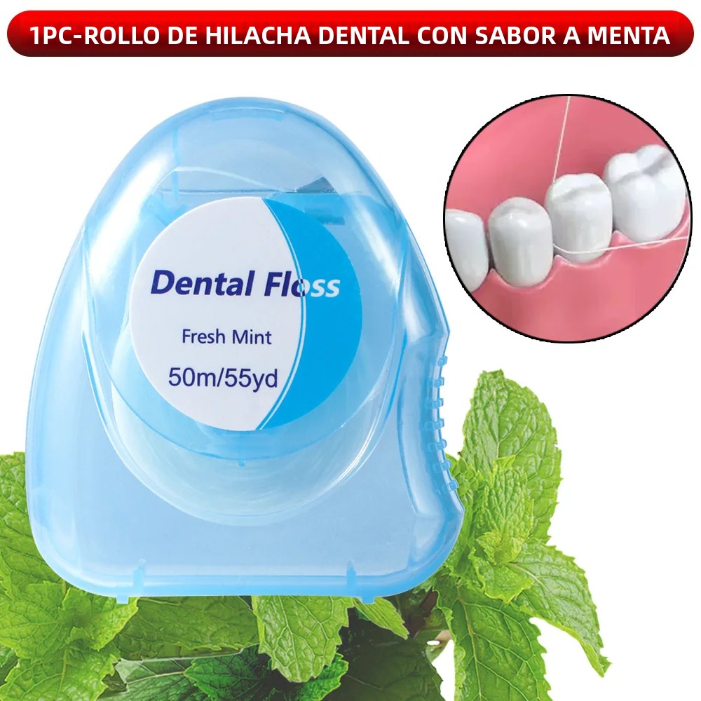 TK 6PCS/3PCS/1PC Hilo Dental Menta - Herramientas De Limpieza Oral - Paquete De Sticks De Floss Para Adultos - Compacto Y Conveniente