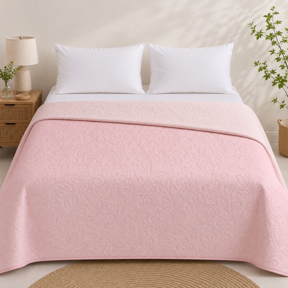 Colcha Bouti Reversible Sicilia Acolchada para Cama Individual y Matrimonio – Cubrecama Ligero, Suave y Transpirable, Disponible en 5 Colores y 2 Tamaños (190x260 cm / 240x260 cm), Ideal para Primavera y Verano