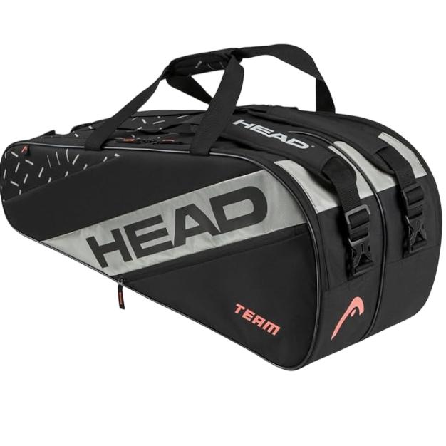 Raquetero de Tenis Head Talla L Negro/Gris-262214