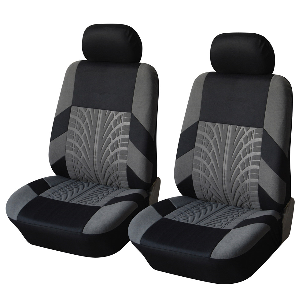 Om Home Funda de asiento de coche de cuero sintético con arco de cuero artificial