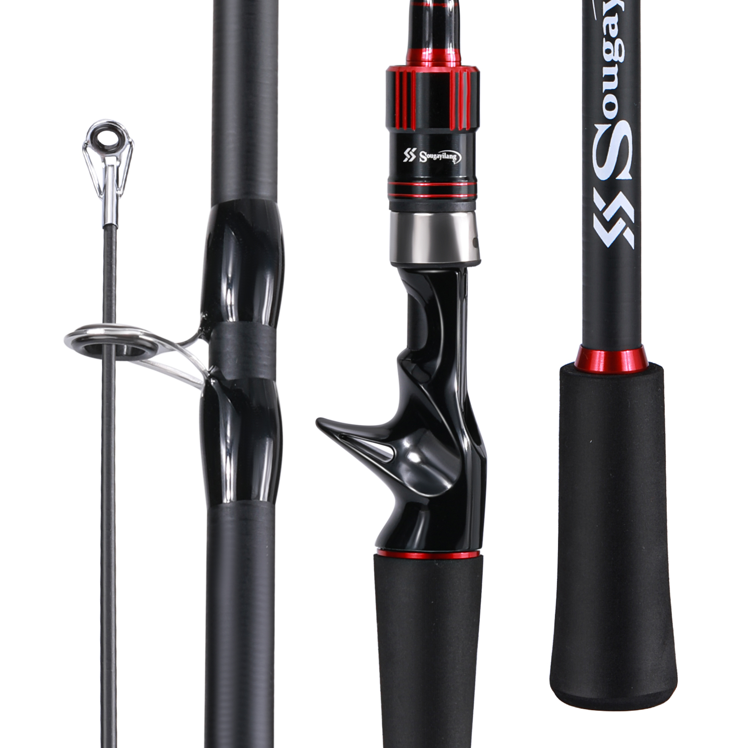 TK Caña De Pescar De Fibra De Carbono 1.8-2.1m Para Spinning Y Casting Con Arrastre Máximo De 10kg Para Pesca De Bass Pike Y Truchas