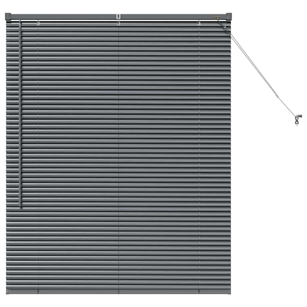 vidaXL Persianas venecianas Manual Gris oscuro 130 x 105 cm Aluminio