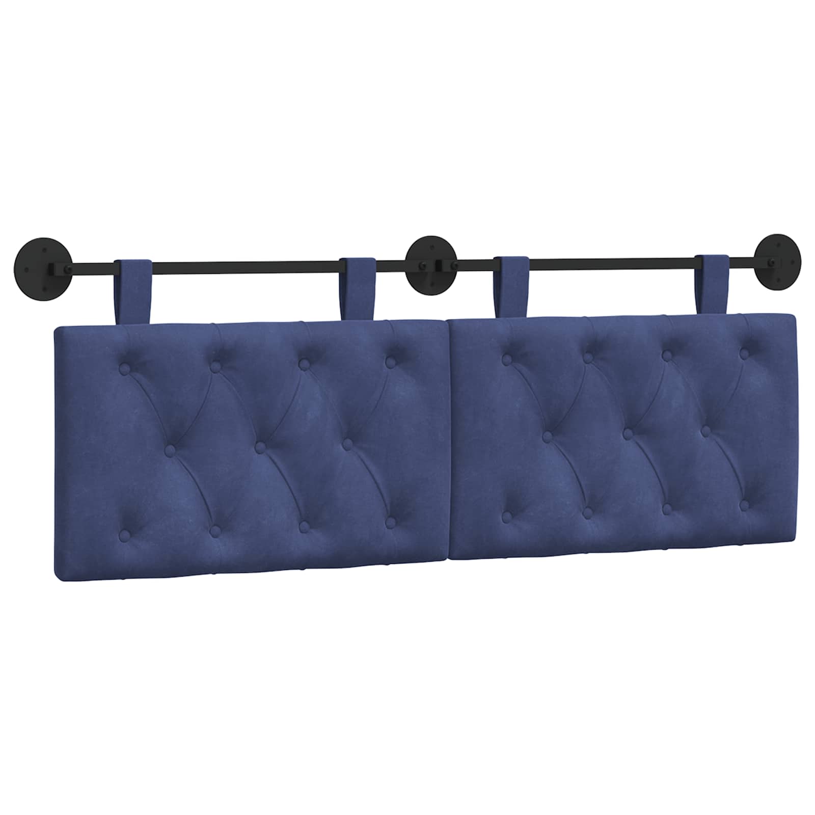 vidaXL Cabecero colgante Terciopelo 150 x 55 x 7 cm Multicolor
