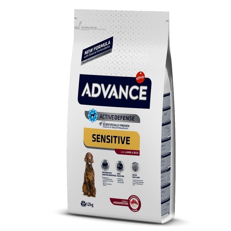 12 Kg - ADVANCE ACTIVE DEFENSE SENSITIVE CORDERO Y ARROZ PIENSO PARA PERROS