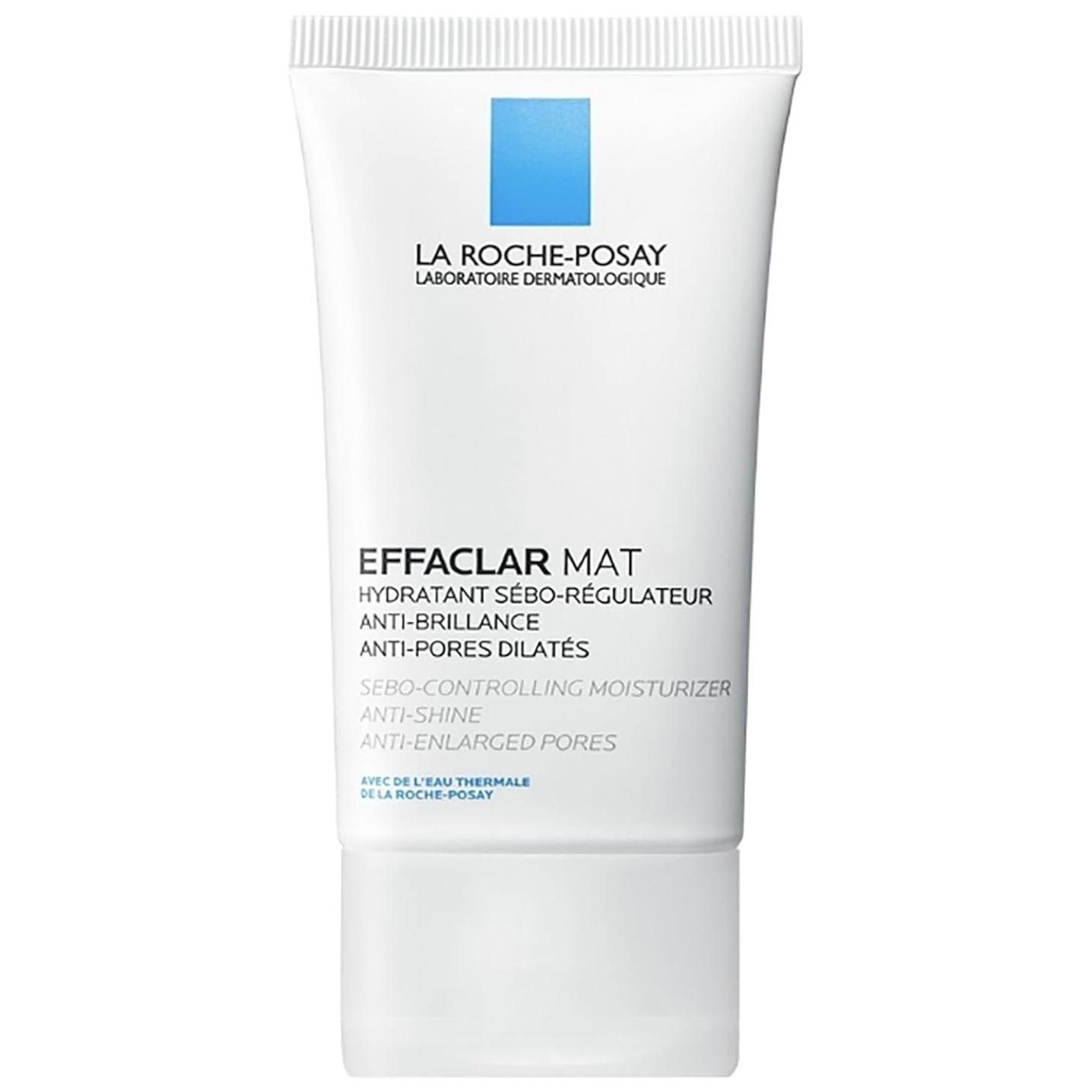 La Roche-Posay - Effaclar Mat Crema Hidratante Facial Matificante Con Complejo Sebo-Absorbente Para Piel Grasa Y Con Poros Visibles, 40 Ml, Probada De