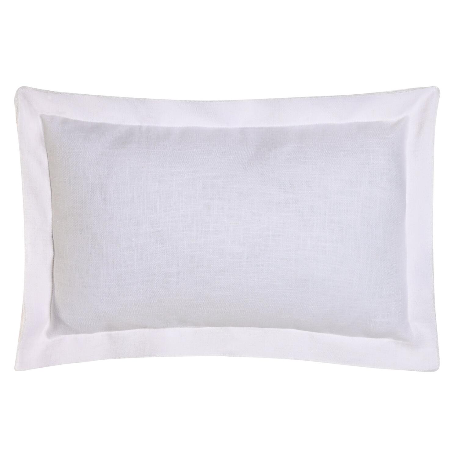 COJIN LINO 50X30 380 GR. CON FLECOS BLANCO ROTO TX213503 - EL MEJOR COMPLEMENTO PARA TU HOGAR FIJALO