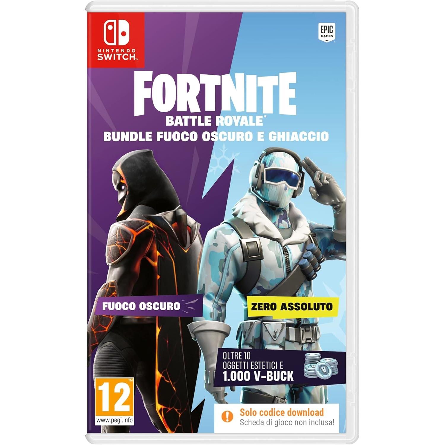 Fortnite Bundle Fuoco Oscuro e Ghiaccio Juego Digital para Consola Nintendo Switch