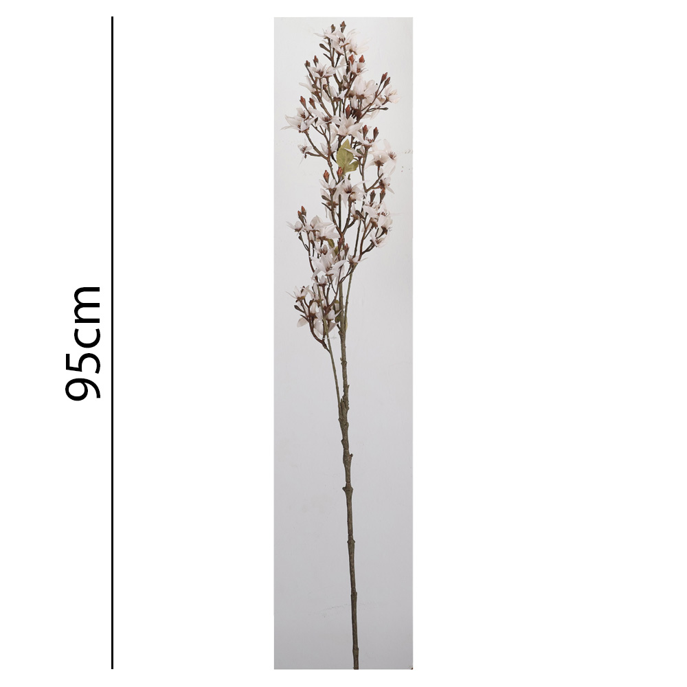 Poenia Arte Floral – Vara de Magnolia Estrellada Artificial 95 cm REF 631408 | Flor Decorativa Realista para Jarrones Grandes, Arreglos Florales de Interior, Centros de Mesa, Eventos y Decoración de Primavera