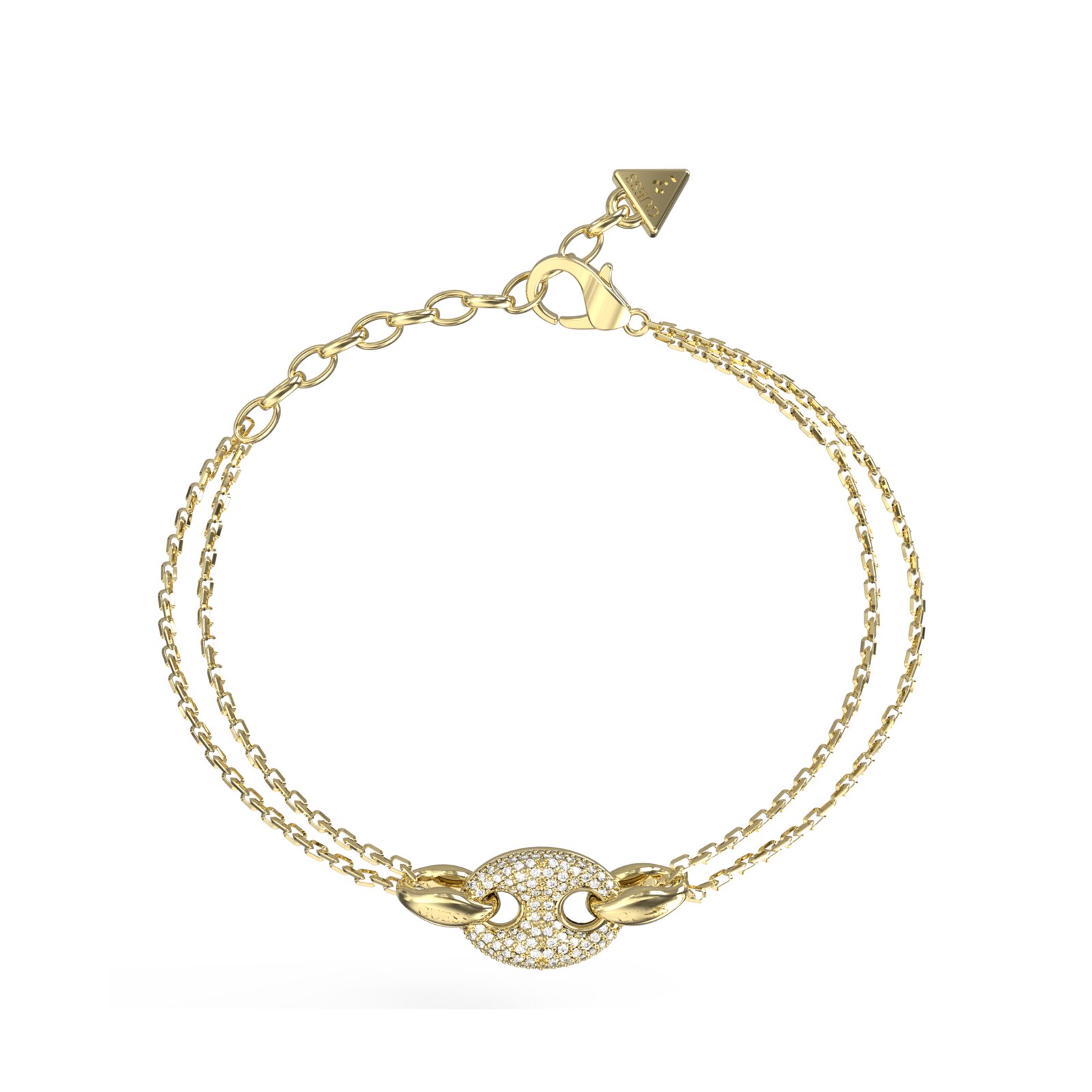 Guess Pulsera Mujer Marina De Acero Dorado