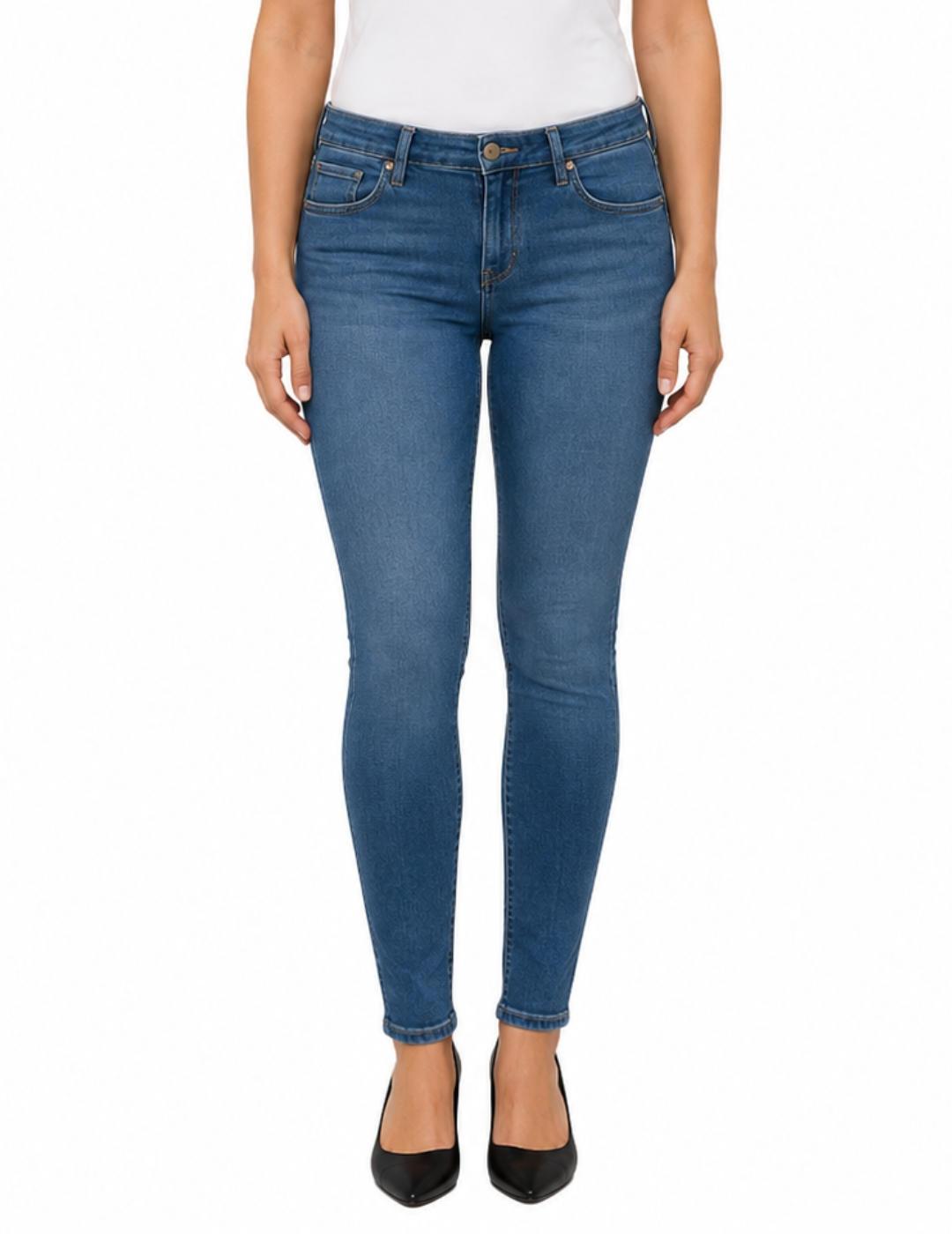Vaquero Guess Curve azul medio skinny para mujer