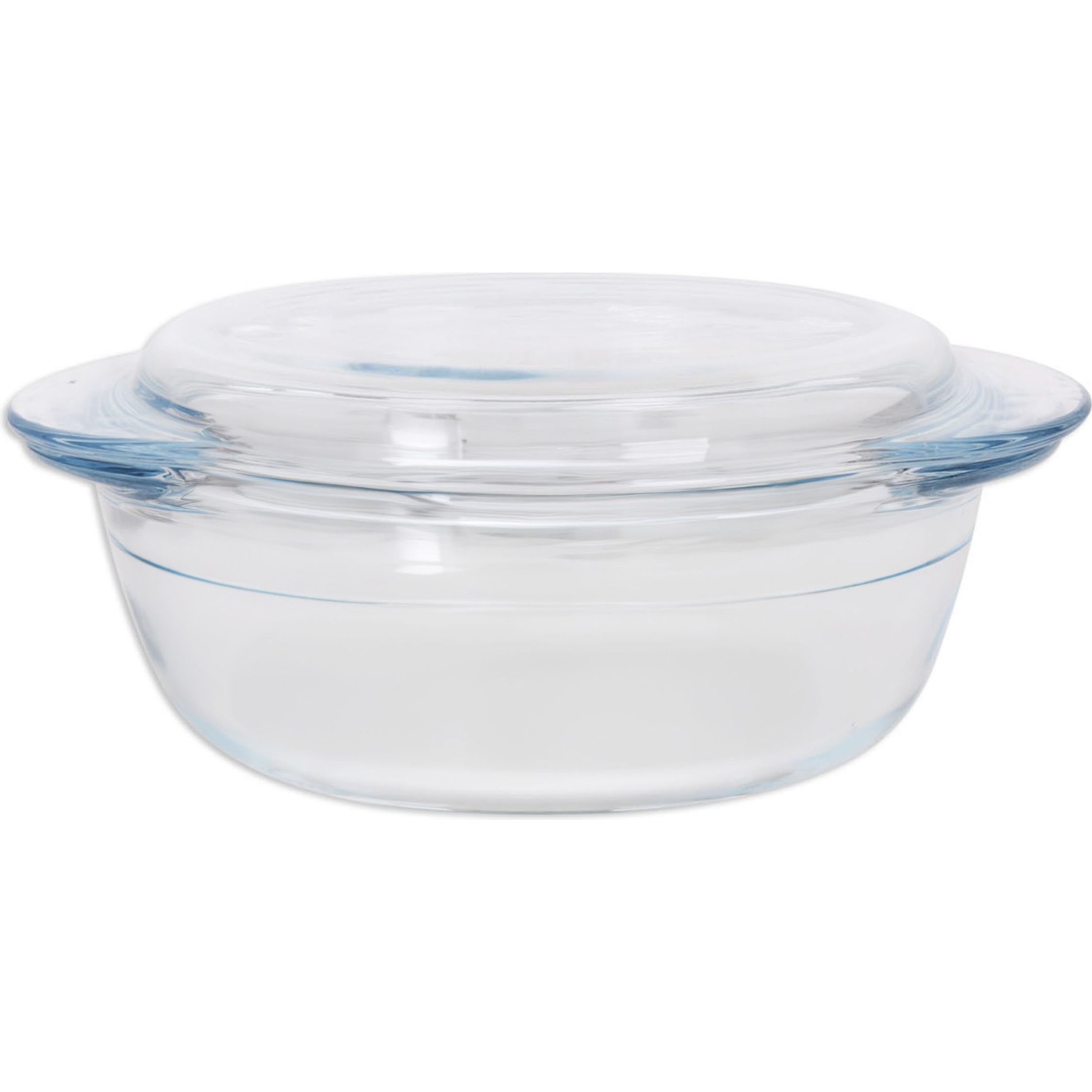 Quttin - Cacerola Vidrio Redonda con Tapa 1.1+0.3L - Versátil y Duradera, Diseño Elegante y Funcional, Resistente y Apta para Lavavajillas