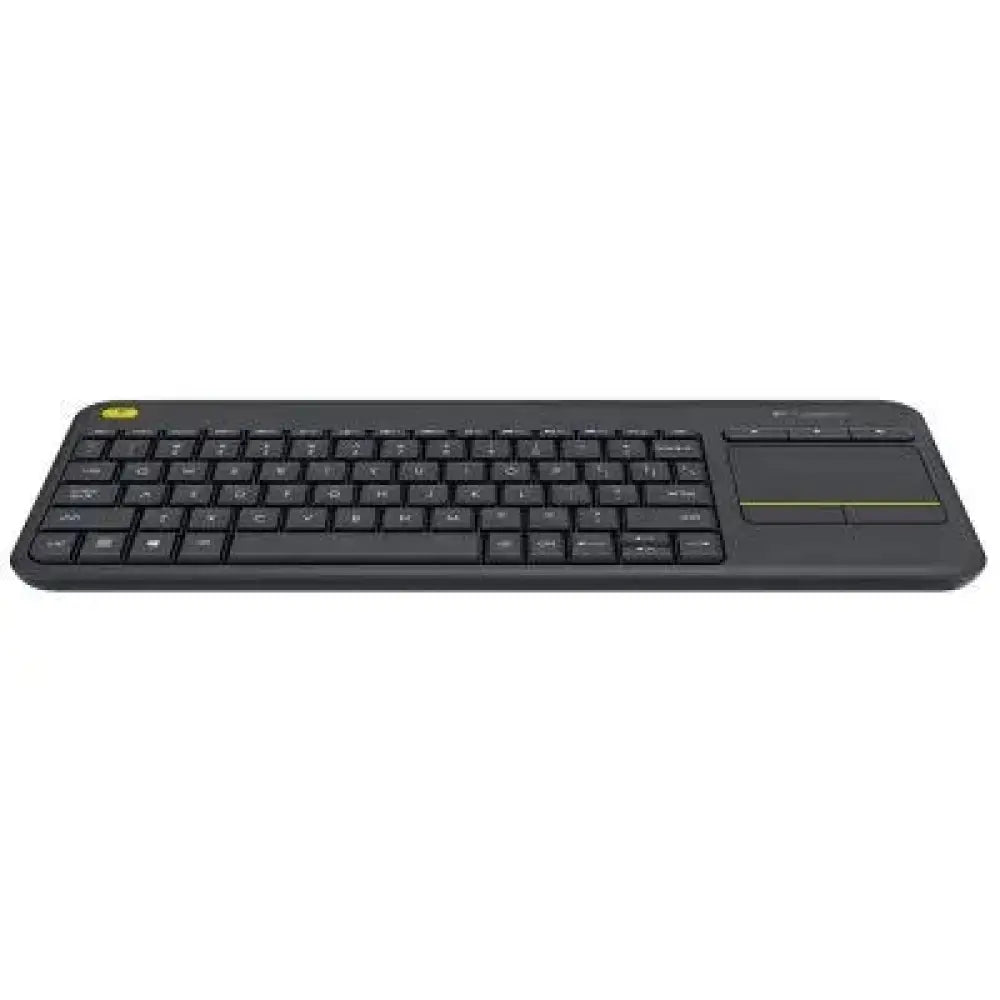 Logitech - Teclado inalámbrico K400 Plus con touchpad integrado para TV y PC, radio de acción de 10 m, compatible con Windows, Android y Chrome OS, diseño cómodo para uso multimedia desde el sofá