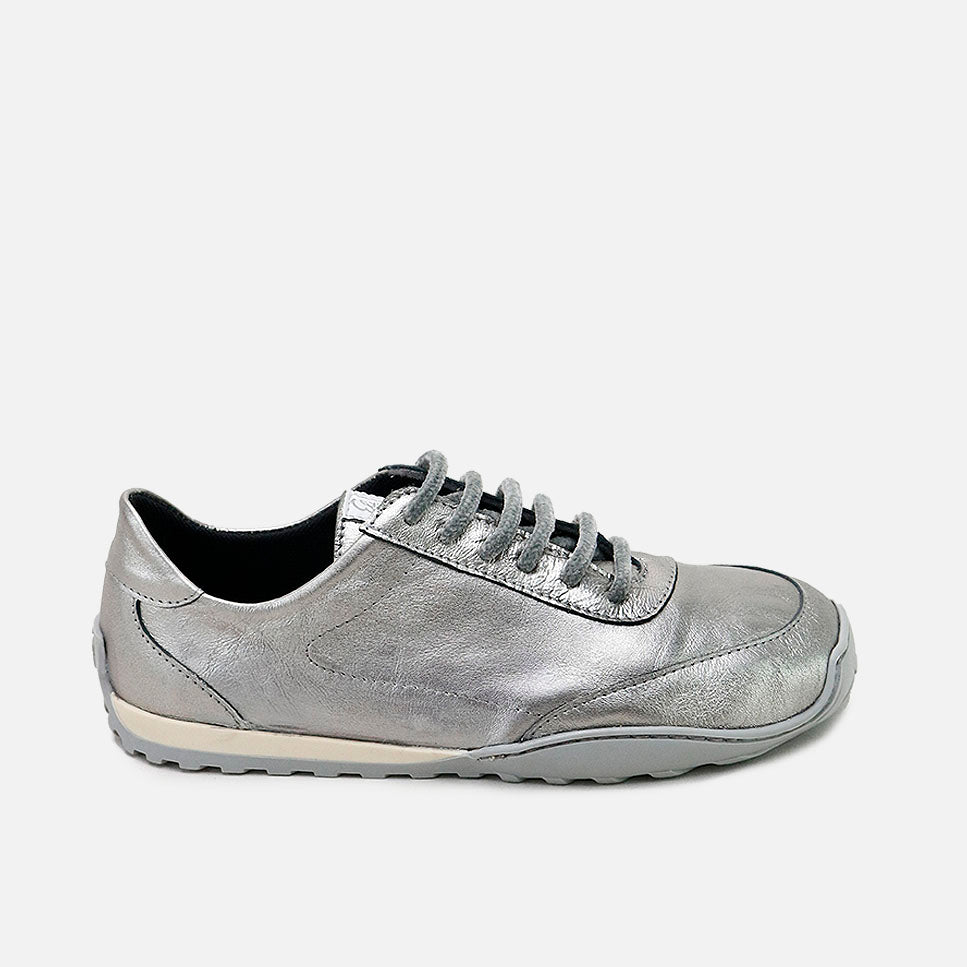 Zapatillas barefoot de piel metalcris cosmos con cordones Eli Soft | Eli 1957