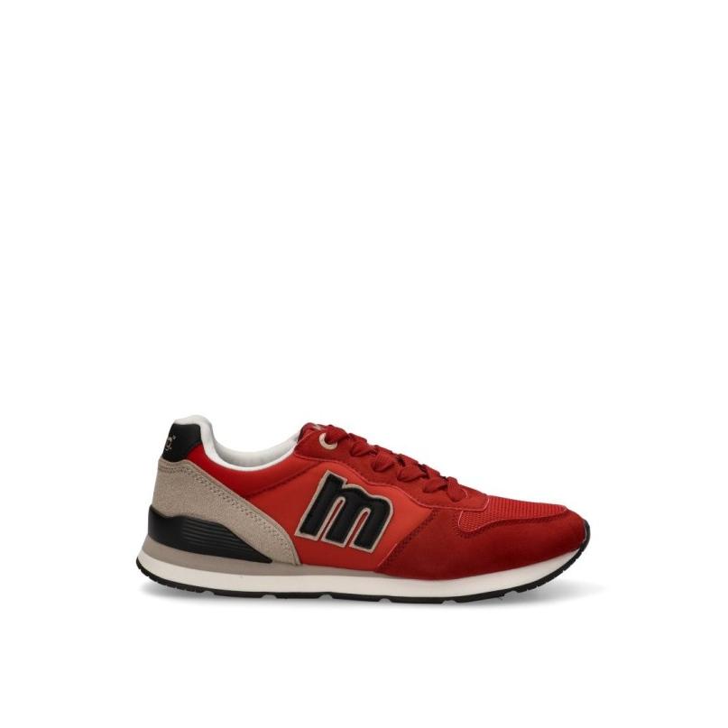 Zapatillas Casual Mustang - Hombre - Suela Plana - Modelo 84467 - Color Rojo