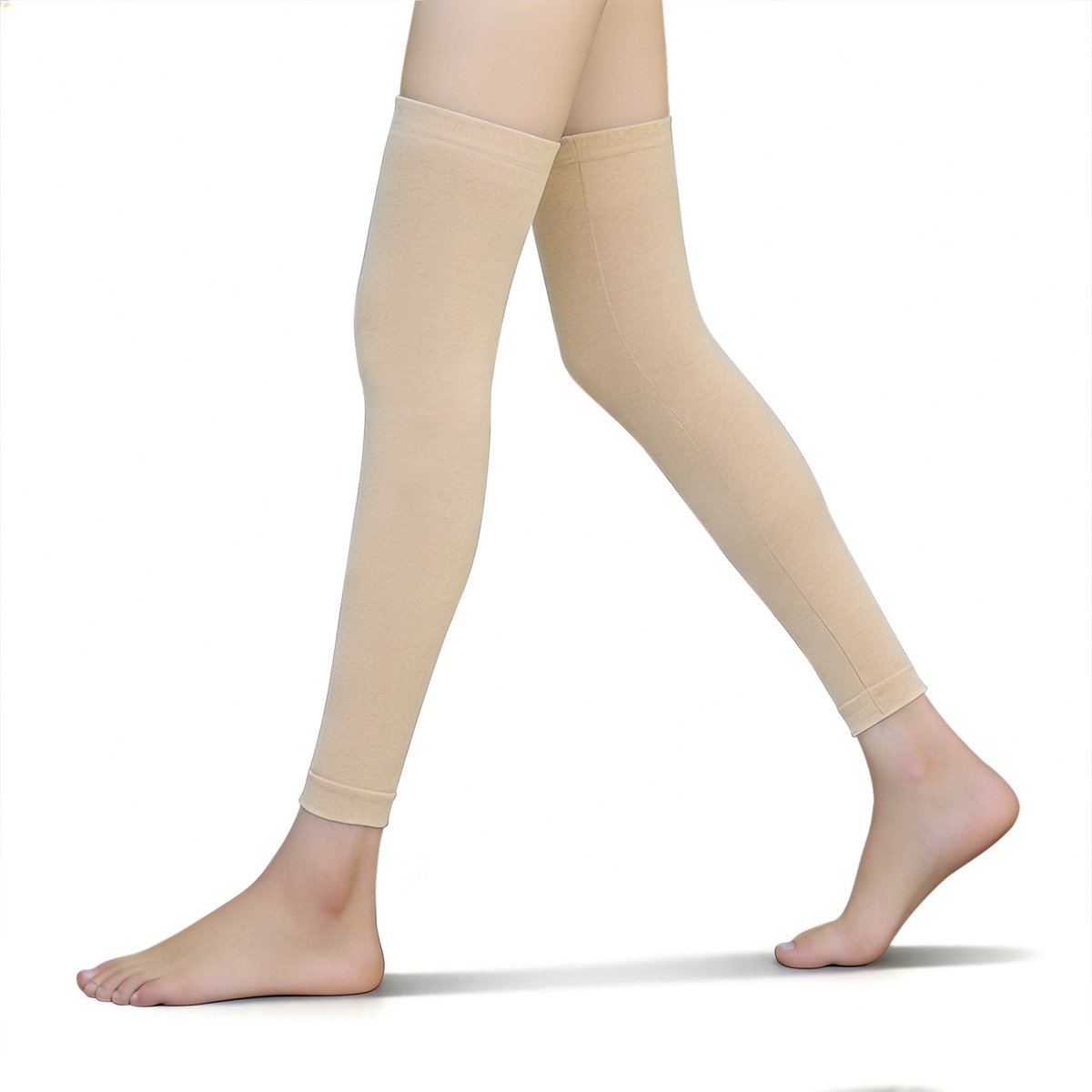 Om Home Calcetines térmicos - aproximadamente 50 cm de largo - Calcetines de yoga - Calcetines térmicos para correr, practicar deportes y ciclismo - Calentadores térmicos de invierno para rodillas y piernas - Alta elasticidad - no aprietan - no se resbala