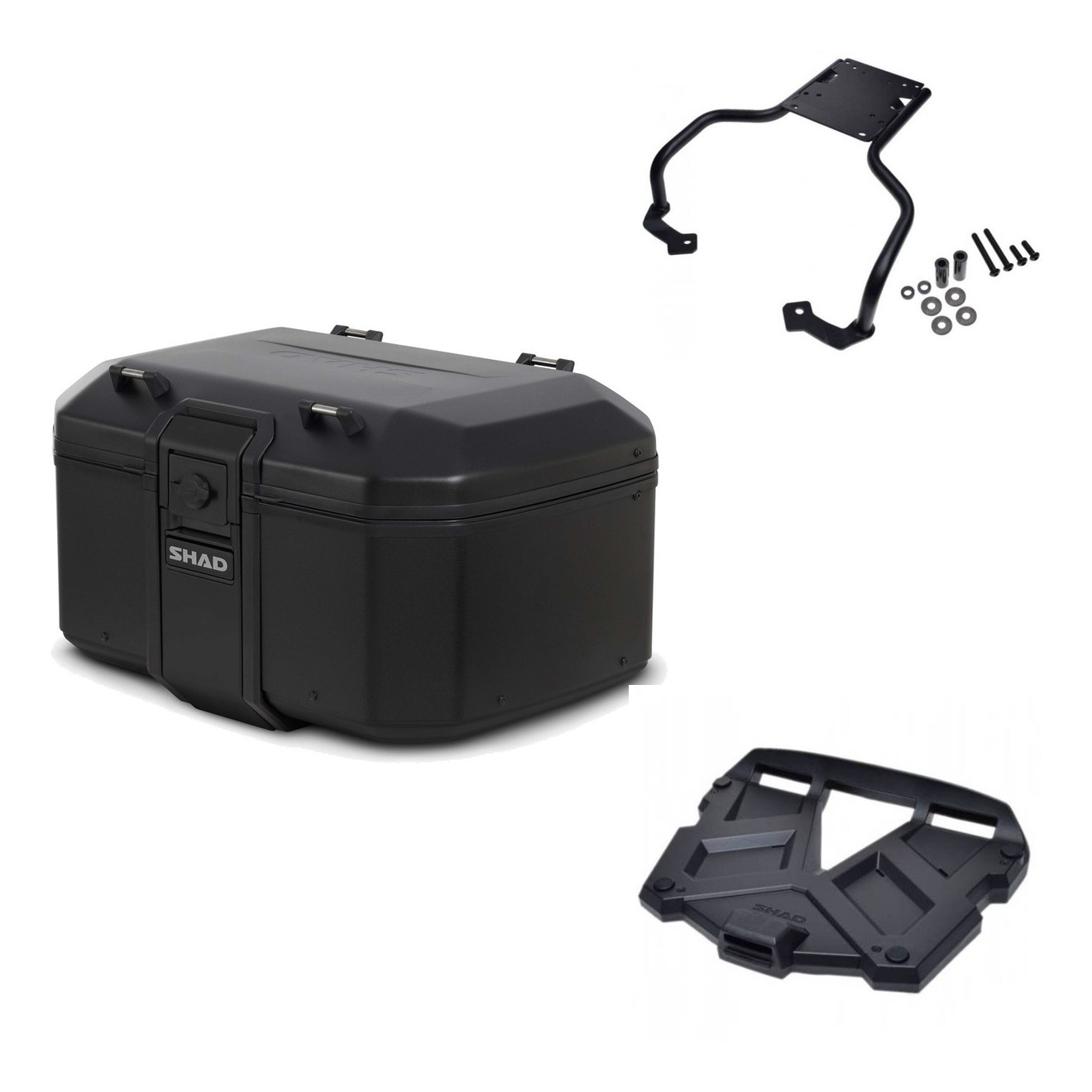 Baul Tr55 Pure Black + Parrilla Terra Pl KIT-569270