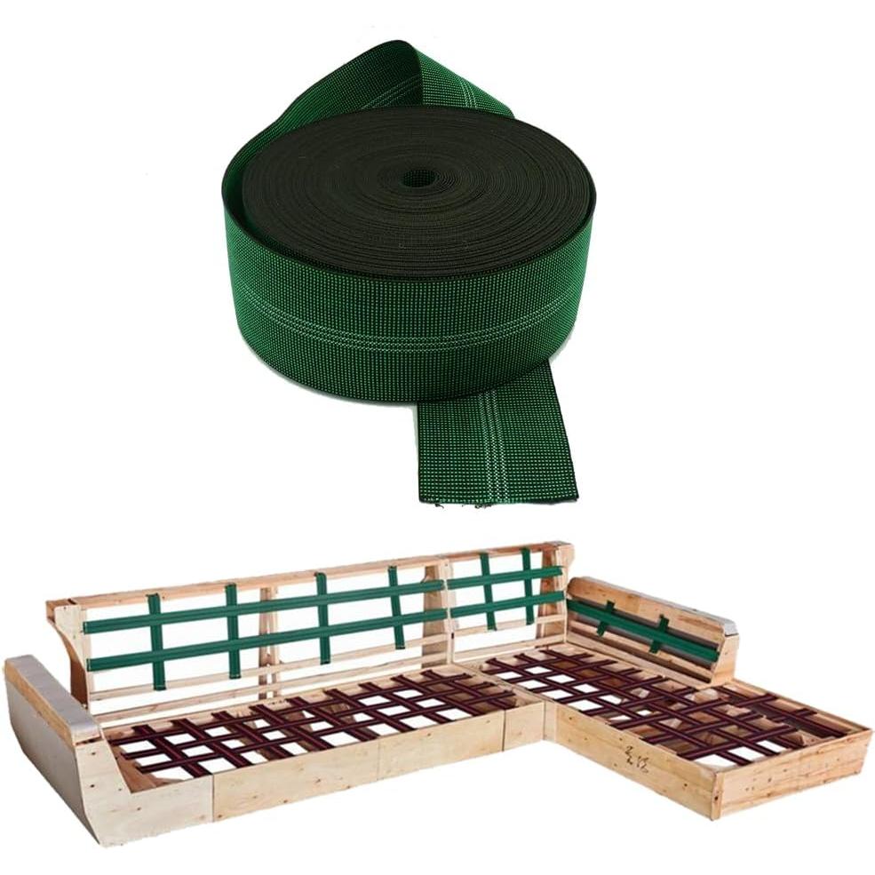 Cincha elástica de tapicería de 80 mm. 24 metros, Correas de Calidad para asientos de sofás, Ferreclinn