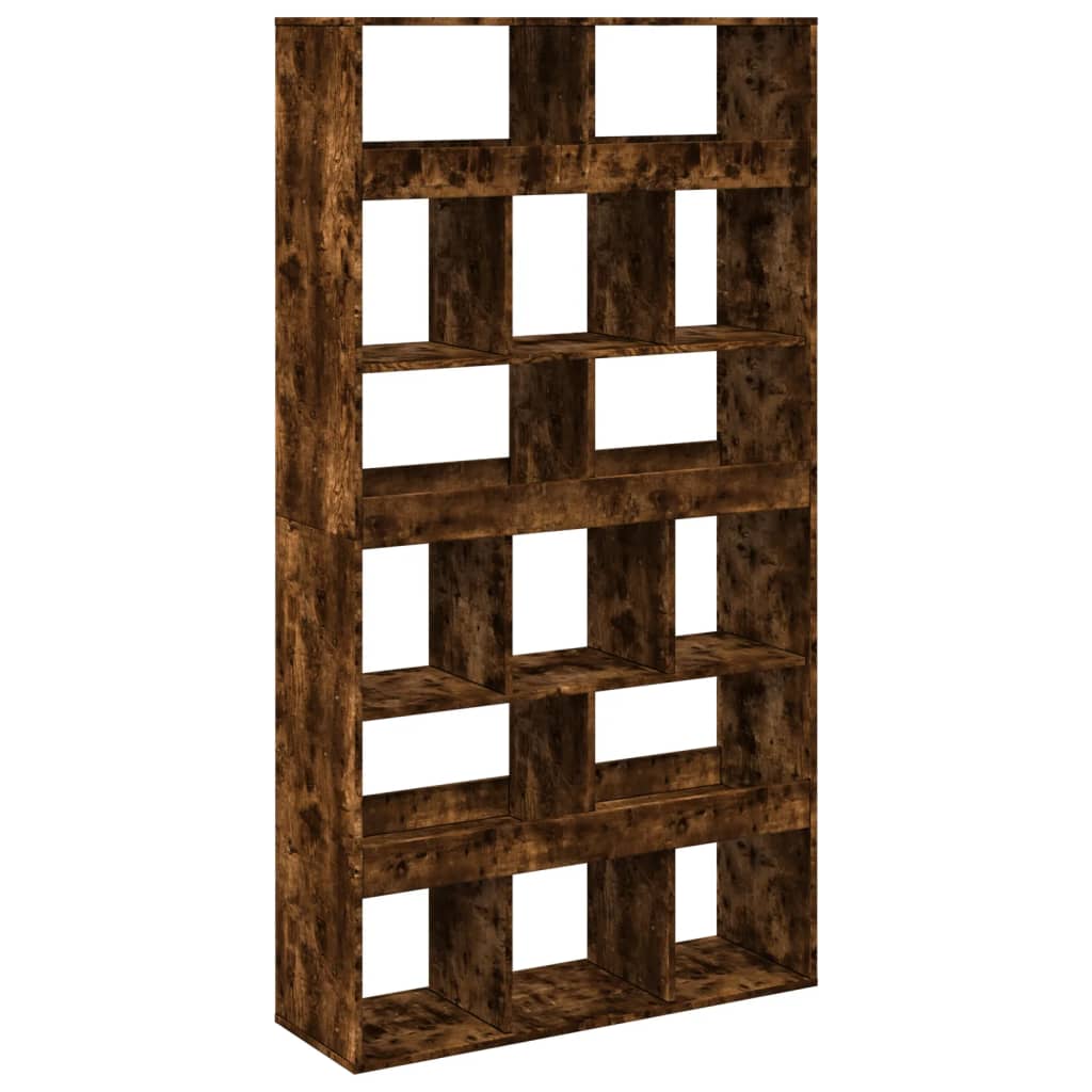 vidaXL Separador de ambientes madera roble ahumado 100x33x187,5 cm