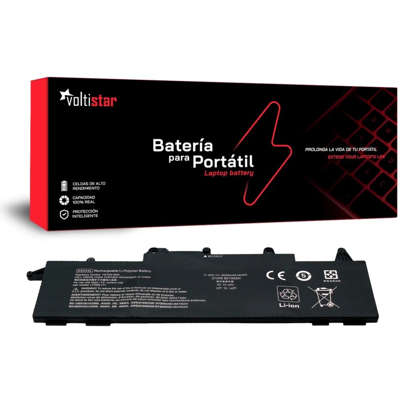 BATERÍA PARA PORTÁTIL HP PROBOOK X360 435 G7 435 G8 SX03XL