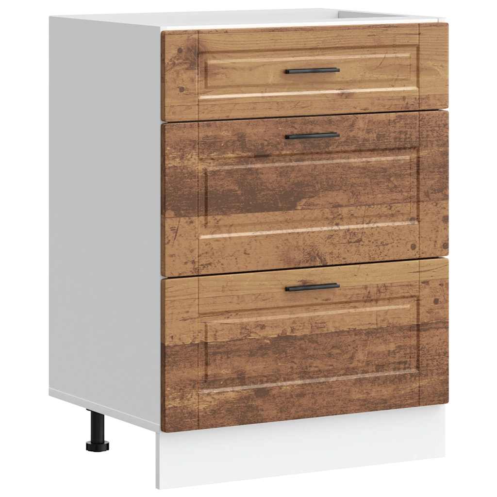 vidaXL Mueble bajo de cocina Porto madera de ingeniería  60 x 46 x 81.5 cm Multicolor