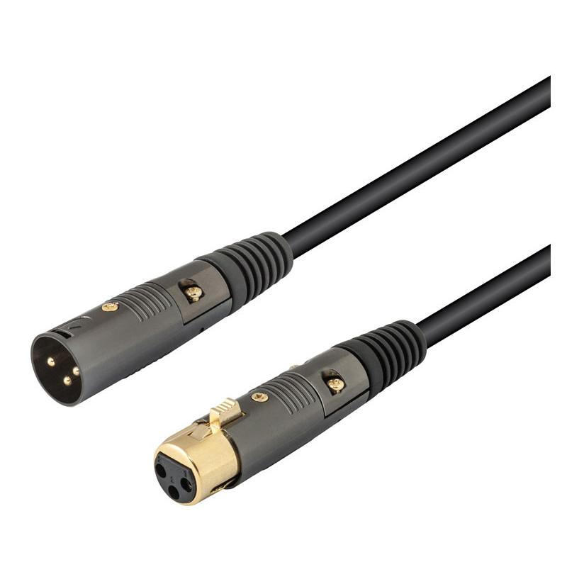 Conexión de audio XLR-Canon Macho - Hembra Balanceado