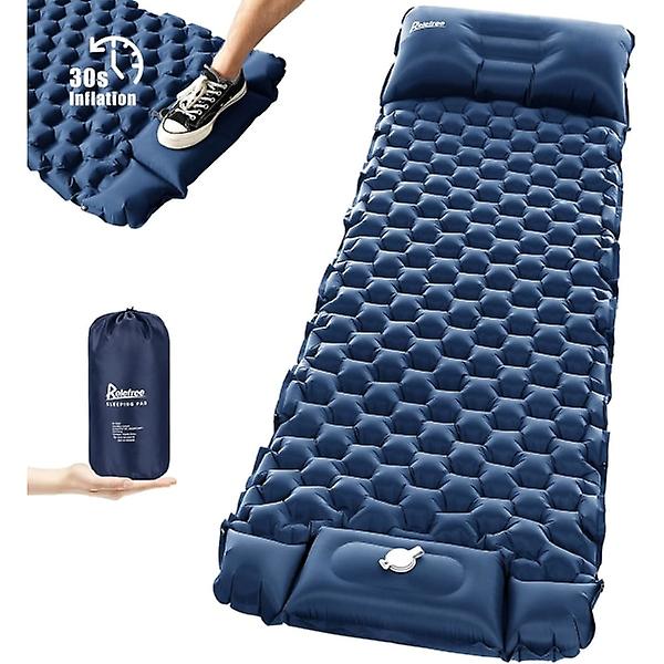 Inflatable mattress ultralight camping mattress with foot pump c