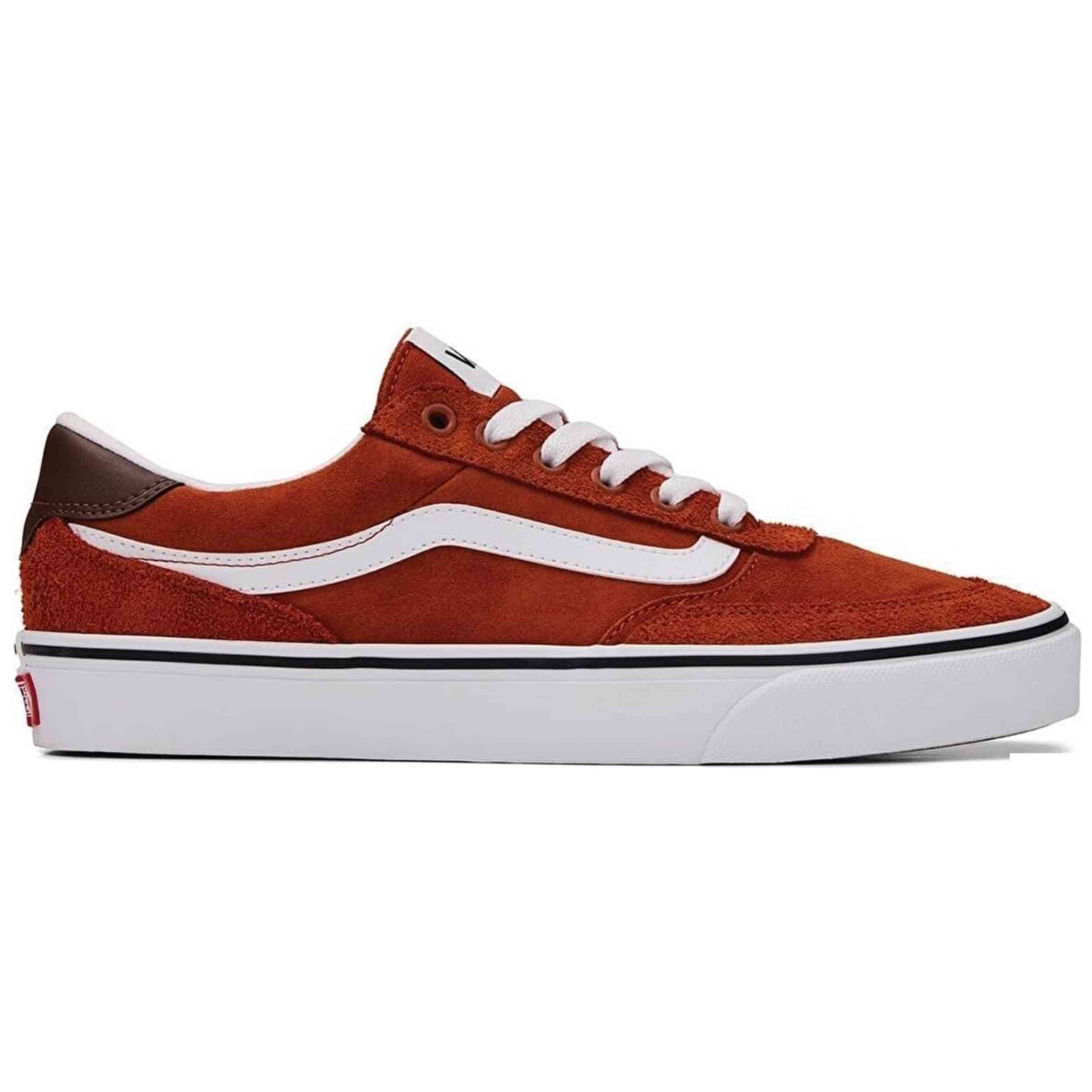 Zapatillas Vans modelo Brooklyn LS HAIRY SUEDE BURNT ORANGE para Hombre en color Rojo