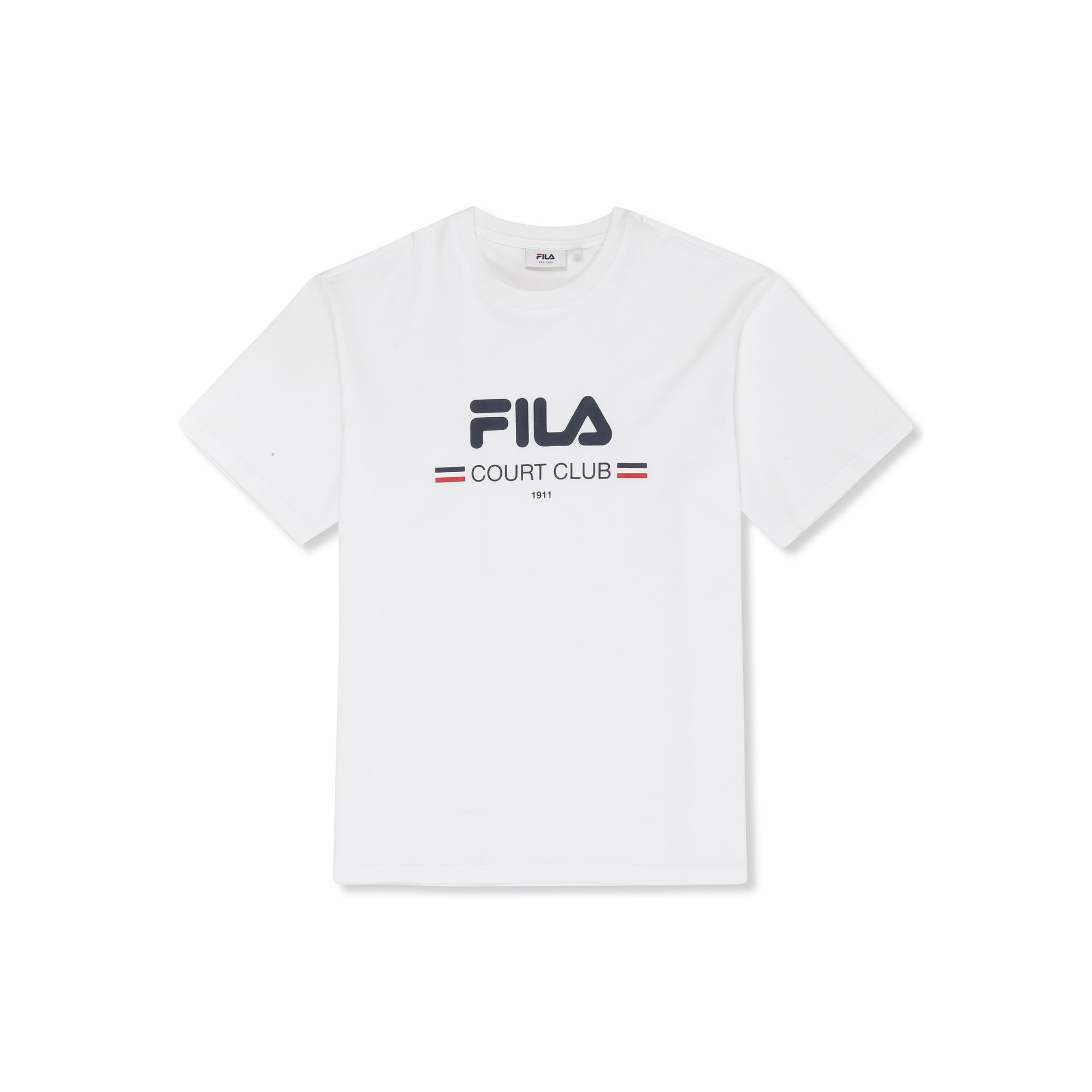 Camisetas Manga Corta Cuello Redondo Hombre, Doccia Relaxed Logo Graphic T-Shirt, 100% Algodón Orgánico, Corte Relajado, Logo Estampado Frontal, Blanco y Negro