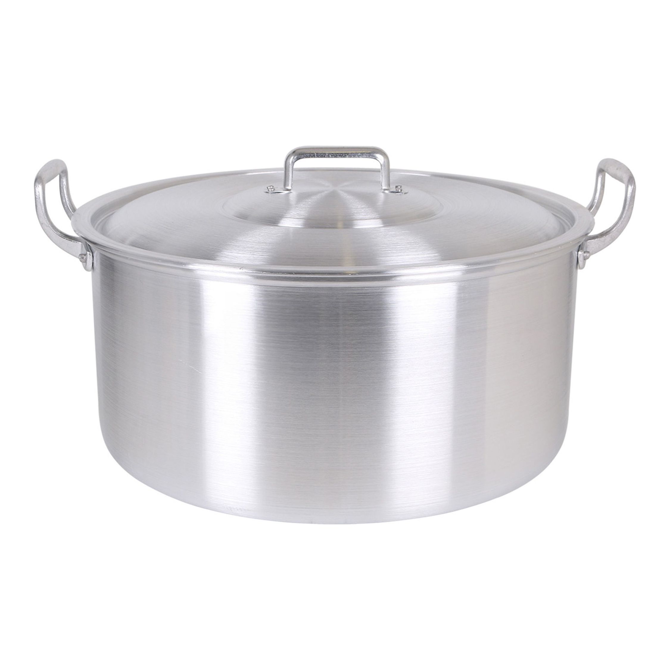 VR - Cacerola con Asas Aluminio 38CM - Cacerola de Aluminio Resistente y Ligera - Cacerola de Aluminio para una Distribución Uniforme del Calor - Cacerola de Aluminio Antiadherente para una Cocción Sin Problemas - Cacerola de Aluminio Versátil