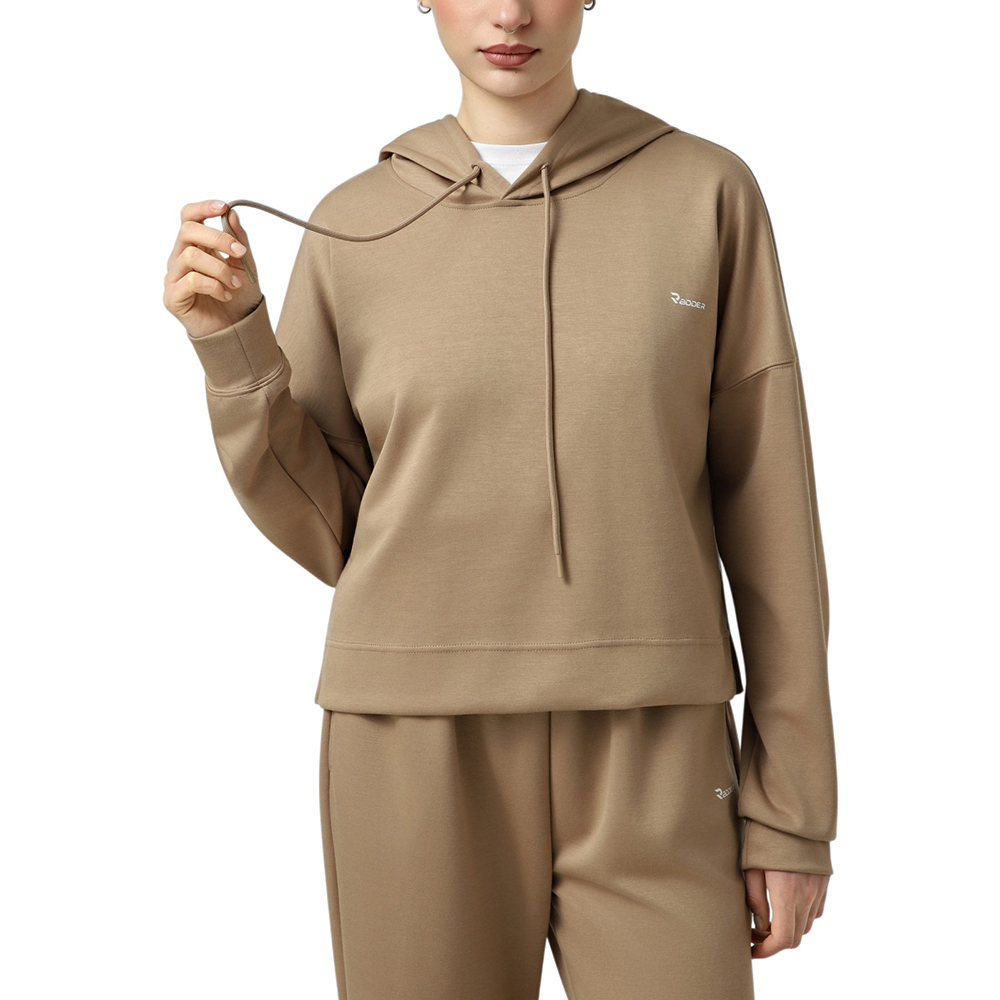 Sudadera de Mujer Radder Nocturne - Corte recto holgado, los hombros caídos y la capucha ajustable , libertad de movimiento y un estilo moderno