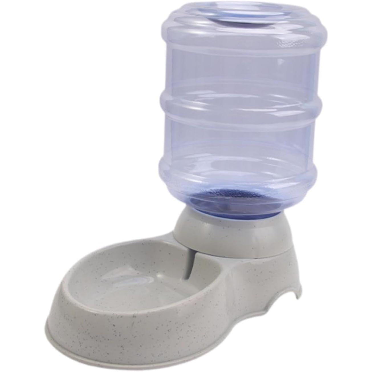 Bebedero Automático para Gatos y Perros 3,8L – Dispensador de Agua por Gravedad con Depósito Transparente – Gran Capacidad, Sistema Antigoteo, Fácil Limpieza, Diseño Desmontable – Color Gris