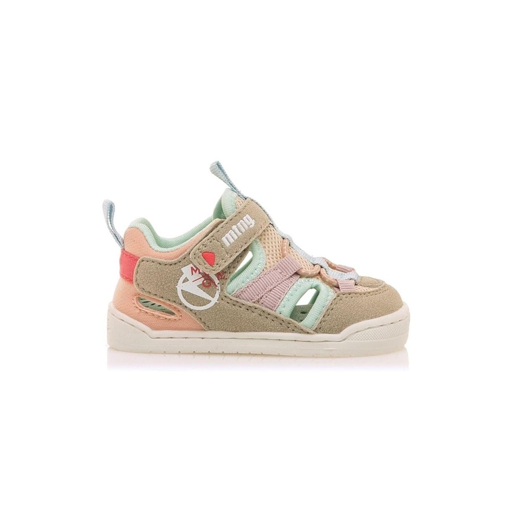 Barefoot Niña Mustang 48908 Gris-Rosa