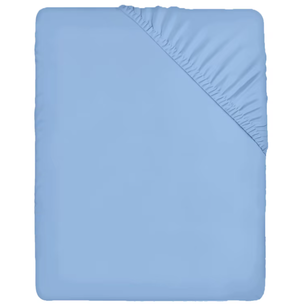 Sábana bajera profunda ajustable con elasticidad total, tejido de 144 hilos 50% algodón 50% poliéster, transpirable y suave para descanso reparador - perfecta para cama de 135 o 150 cm