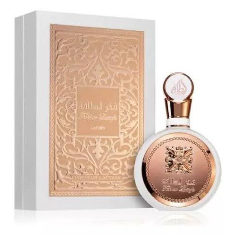 Fragancia De Mujer Fakhr Lattafa Rosa 100 Ml - Eau De Parfum Floral Duradero - Inspirado En La Rosa Y Acordes Amaderados