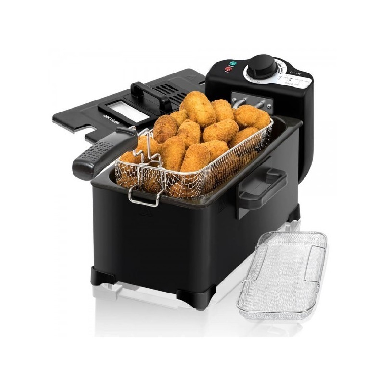 Cecotec Freidora con aceite CleanFry 3 L Black Cecotec