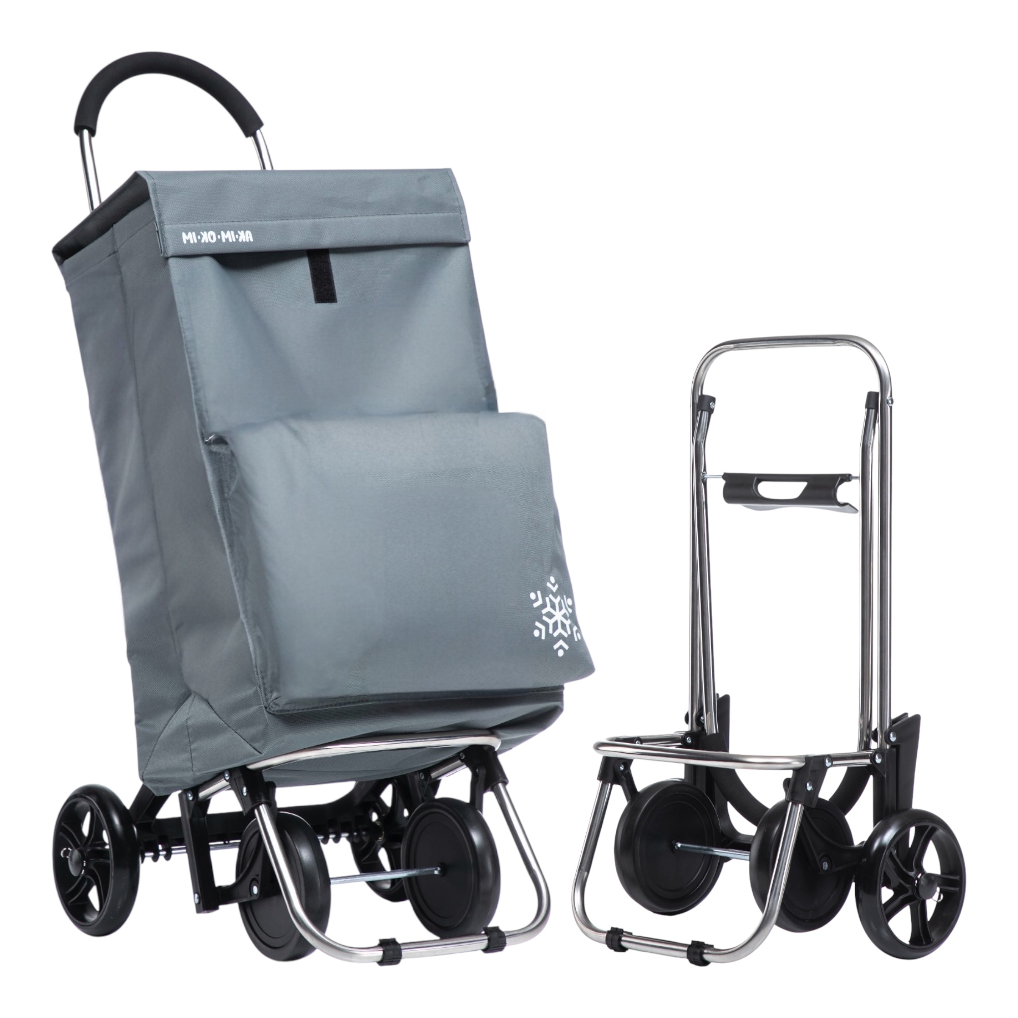 Carrito de Compra Plegable con Bolsa Térmica Impermeable y 4 Ruedas,Ligero, 94x44x38cm,40 litros,Resistente y Reutilizable,Carro de Compra Plegable, 4 Ruedas de Alta Resistencia,Carro Compra. (COMPRA-001)