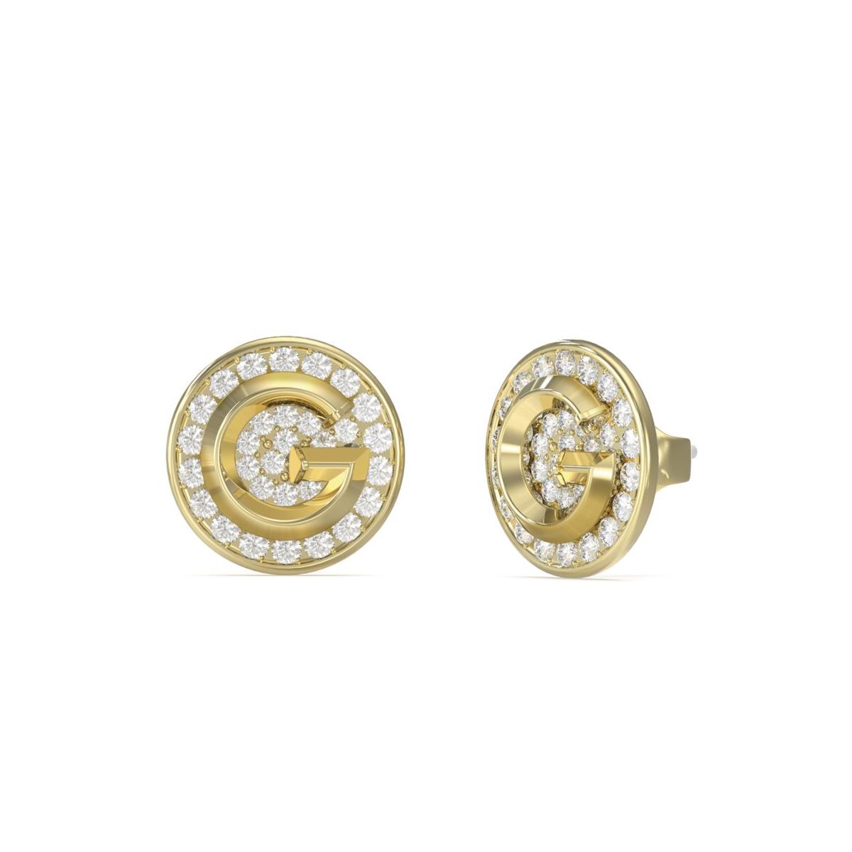 Guess Pendientes Mujer G Crystal De Acero Dorado Jube05448jwygt-u