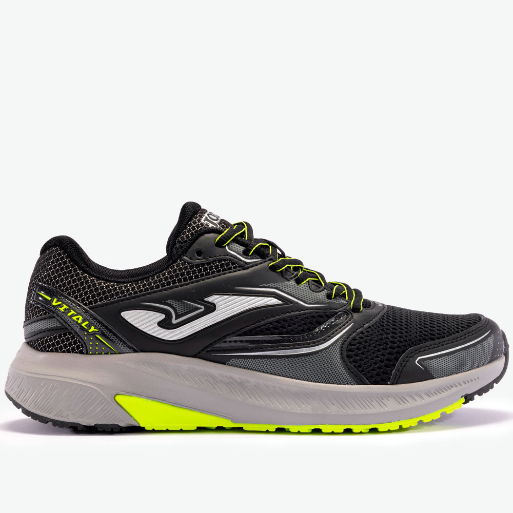 JOMA ZAPATILLAS RUNNING VITALY COLOR NEGRO CON AMARILLO