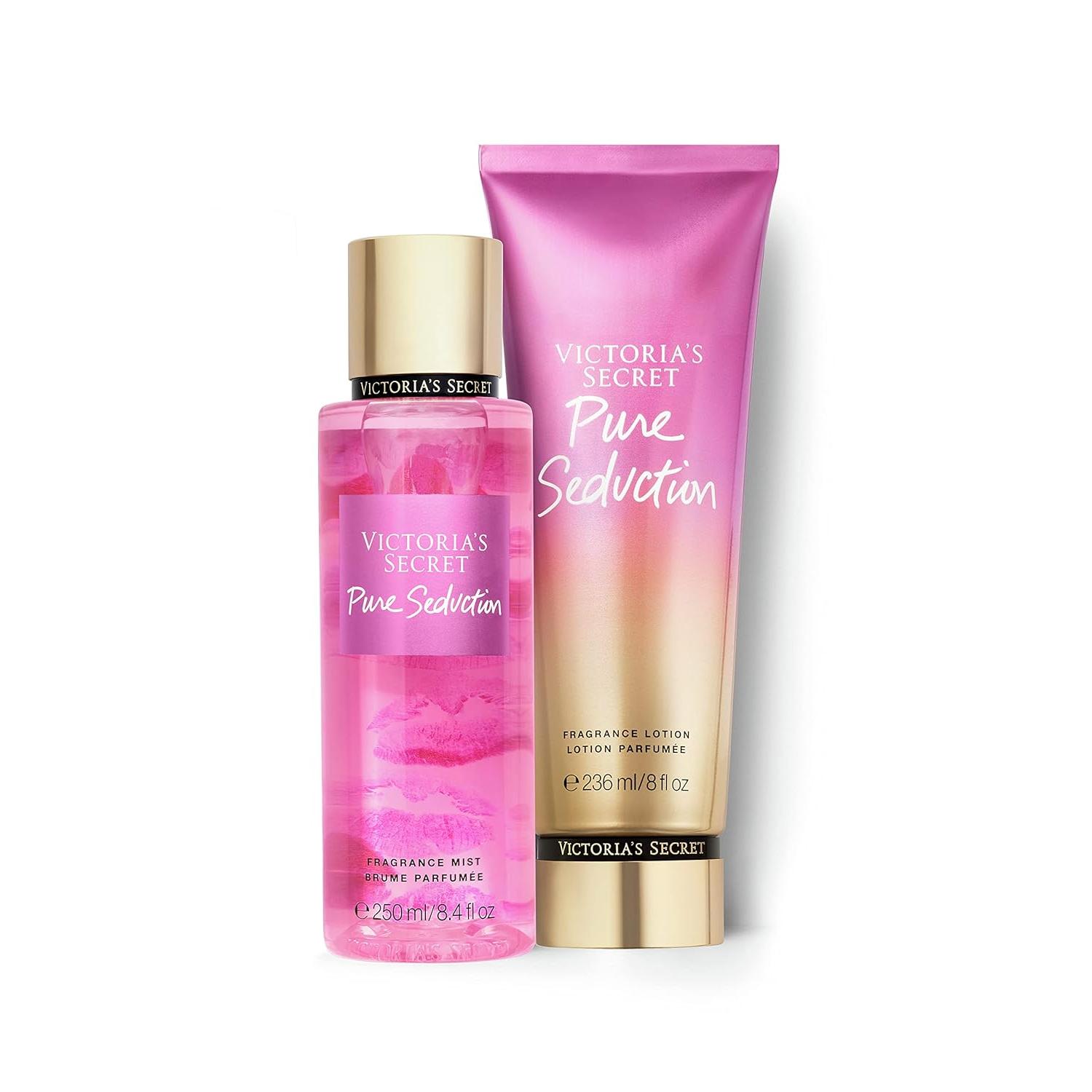 Victoria's Secret - Pack Pure Seduction bruma corporal 250 ml y loción perfumada 236 ml, aroma ciruela y fresia