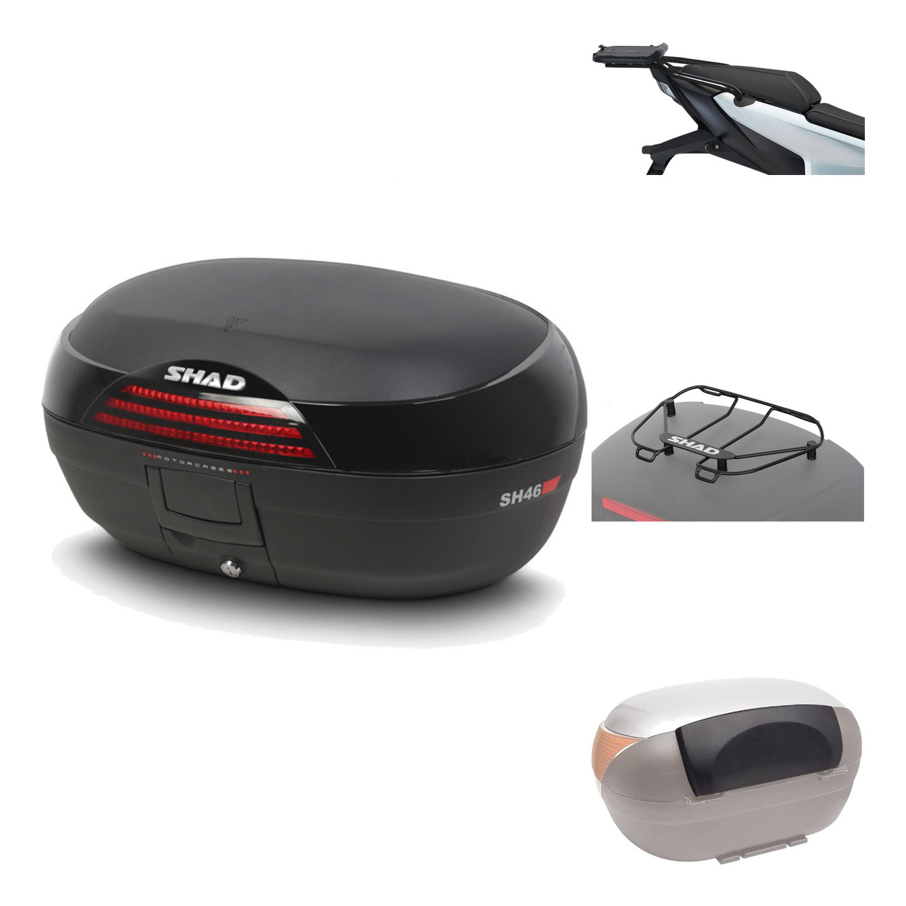 Baul Trasero + Herraje Montaje + Accesorios Sh46 Sh 46 New Model KIT-184301