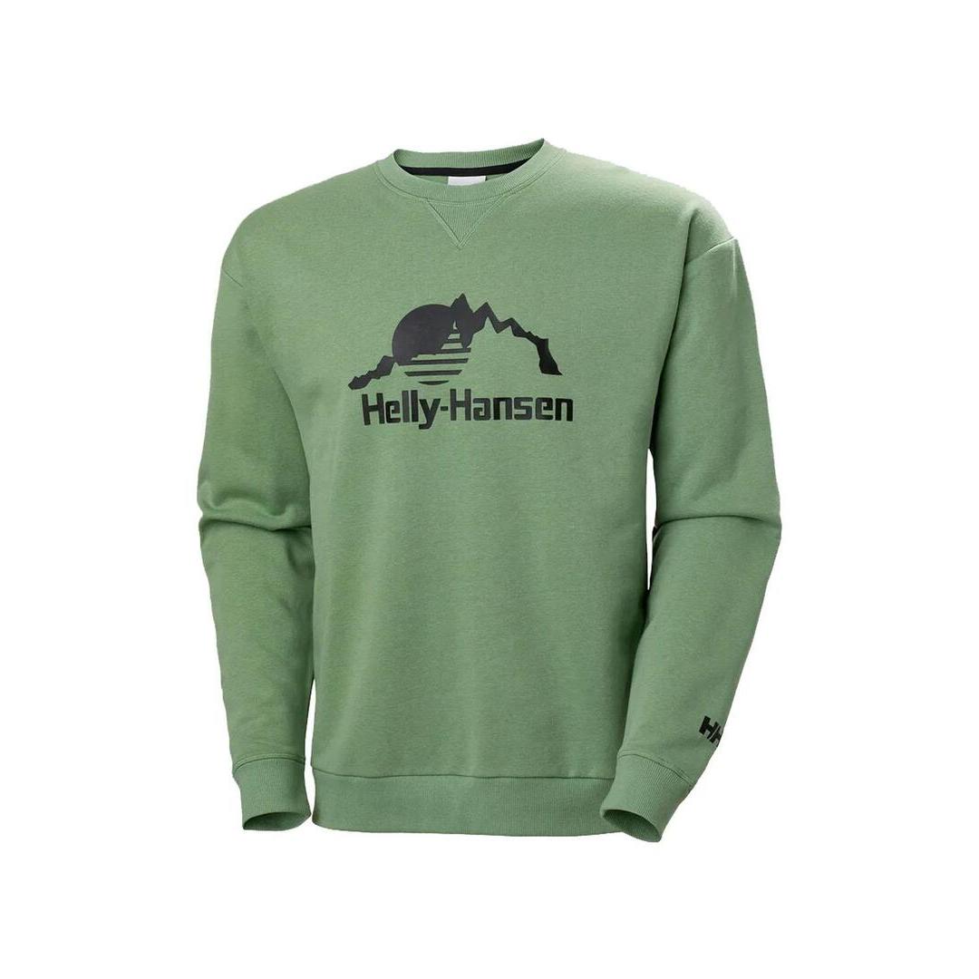 Sudadera Hombre Helly Hansen Yu Crew Sweater Verde