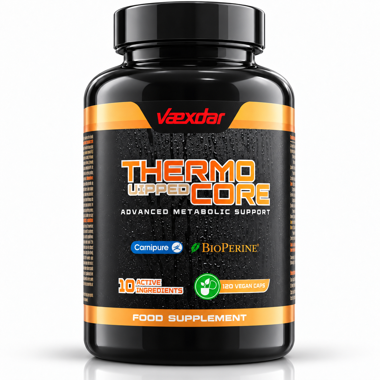 Termogenico Natural con Extractos Vegetales - 120 Cápsulas Vegetales - Formula Exclusiva – Alta Absorción y Biodisponibilidad con Bioperine - 10 Ingredientes Activos - Vaexdar Supplements