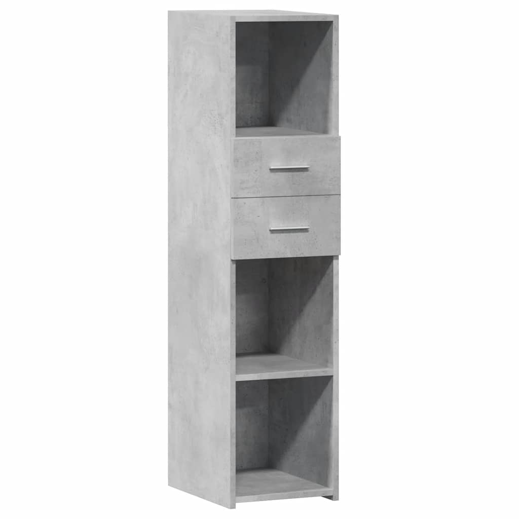 vidaXL Aparador alto madera de ingeniería 30x42,5x124 cm en color Blanco/Gris sonoma/Gris hormigón y más