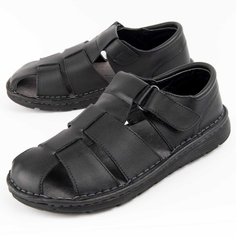 Sandalia De Piel Para Hombre. Purapiel Beira7 102729
