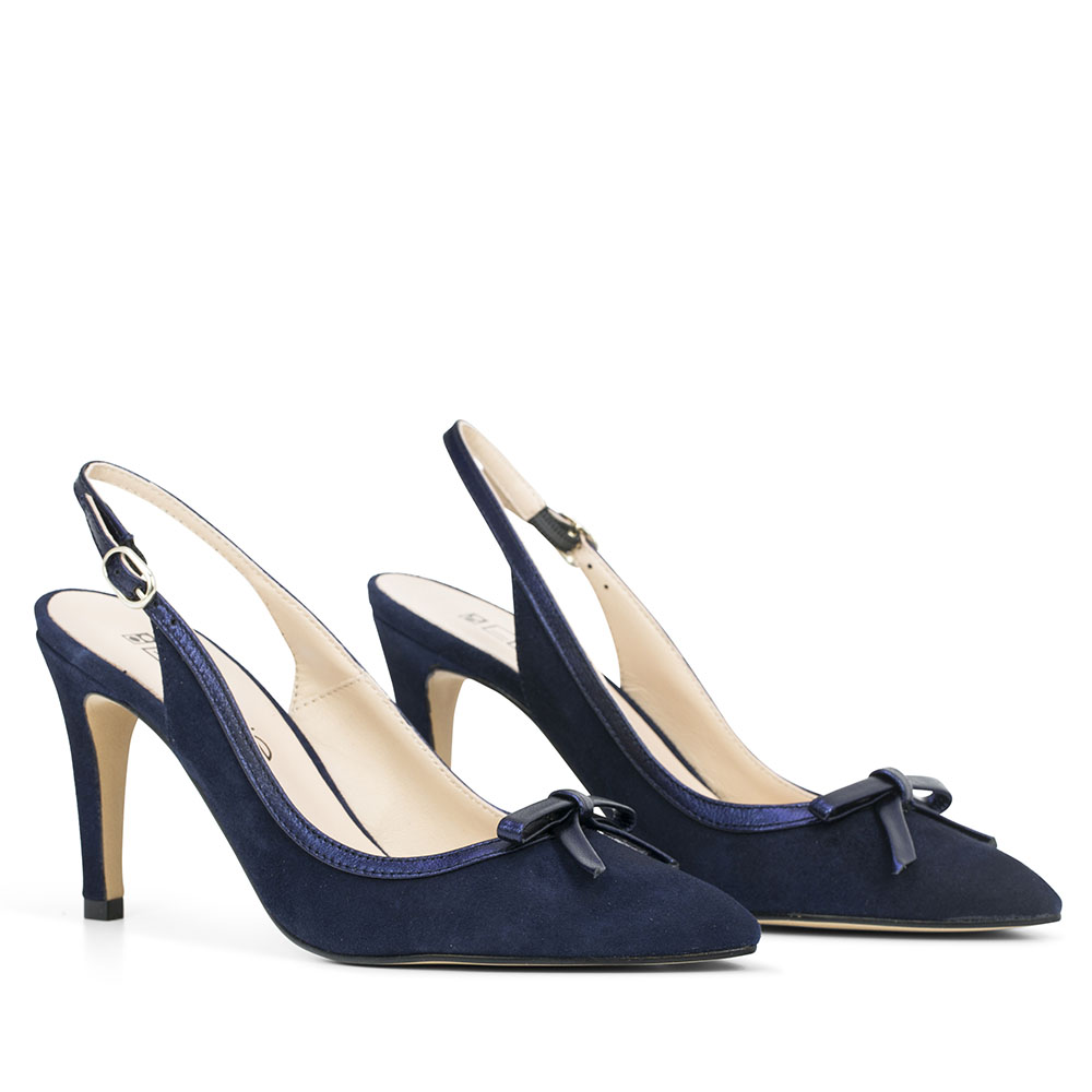 Elodie Salon Alba en Piel Ante Marino, Made In Spain