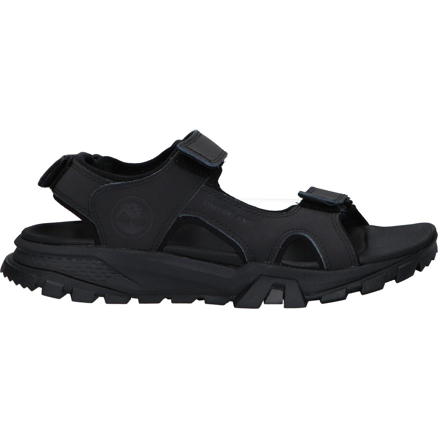 Timberland A5T5G Lincoln Peak Men's Sandals in Jet Black feature a padded insole for comfort, anti-slip sole for safety, and flexible design, making them perfect men's sandals for versatile daily wear and outdoor activities.