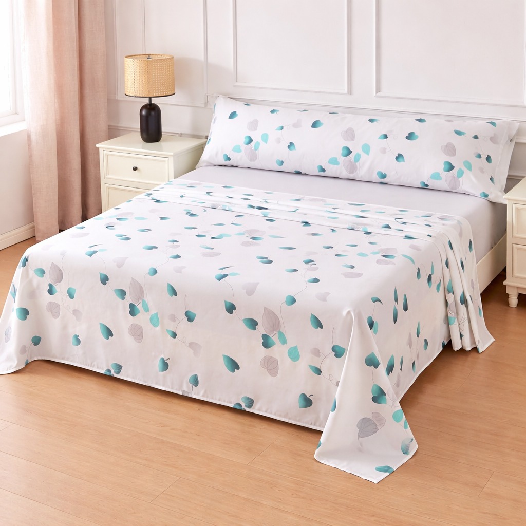 Juego de Sábanas 3 Piezas, Sábana Encimera, Bajera Ajustable y Funda de Almohada, 100% Poliéster, Tacto Suave, Diseños Modernos. ✅ Envíos a España en 48/72h