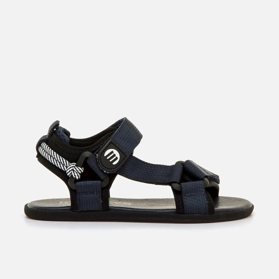 Mustang Free Sandalia Deportiva Niño 49375 Barefoot Ajustable Azul Marino Negro